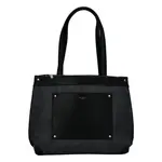 Velká a prostorná dámská koženková taška Nathalie, černá