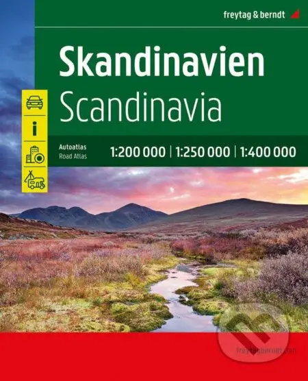 Skandinávie 1:200 000 - 1:400 000 / autoatlas - -