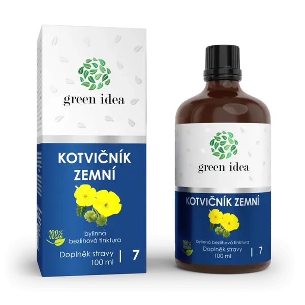Kotvičník zemný - bezliehová tinktúra 100 ml - Green idea