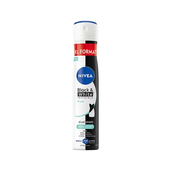 NIVEA Black&White Invisible Fresh Antiperspirant sprej 200 ml