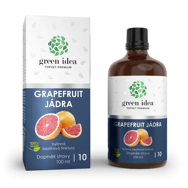 Grapefruitové jadierka - bezliehová tinktúra 100 ml - Green idea