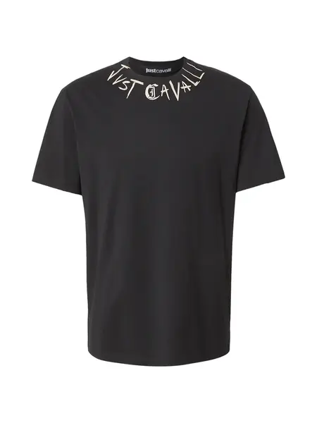 Just Cavalli Tričko  béžová / čierna