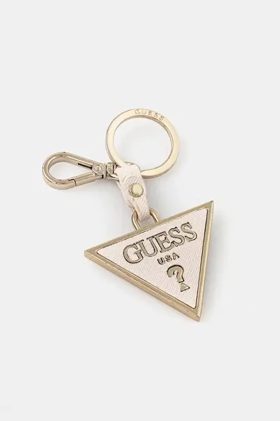 Přívěsek Guess béžová barva