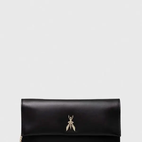 Kožené psaníčko Patrizia Pepe černá barva, CB5460 L011