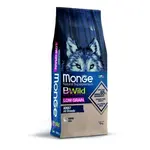 MONGE Bwild Low Grain Adult 12kg kompletné krmivo pre dospelých psov s husacím mäsom a so znížením množstvom obilnín