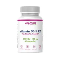 Vegmart Vitamín D3 2000 IU + K2 MK-7 100 μg, 60 kapsúl