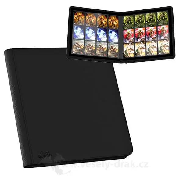 Ultimate Guard Album Ultimate Guard 12-Pocket QuadRow ZipFolio XenoSkin Black
