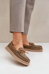 PH2 Dámske Mokasíny Na Plochéj Podošve Tmavozelené Timannie