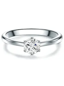 Trilani Prsteň  strieborná / priehľadná