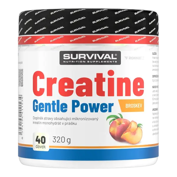 Survival Creatine Monohydrate Gentle Power 320 g broskev