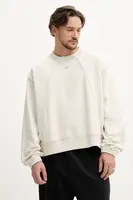 Bavlněná mikina A-COLD-WALL* pánská, béžová barva, s potiskem, ACWMW198