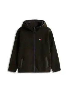 Tommy Jeans Prechodná bunda  čierna
