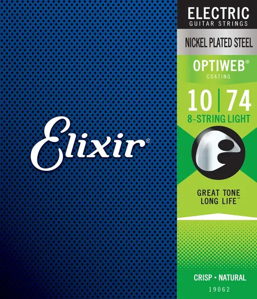 Elixir Optiweb 8-String Light