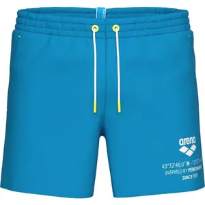 Arena GRAPHIC BEACH SHORT Pánské plážové šortky, modrá, velikost