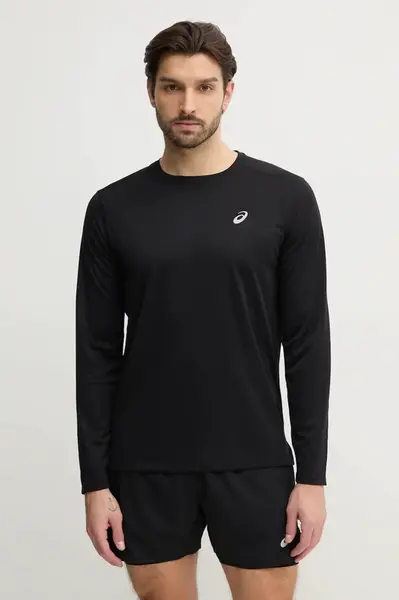 Běžecké triko s dlouhým rukávem Asics Core černá barva, 2011D219