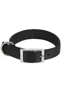 Obojek pes soft nylon černý 25mm/60cm Zolux