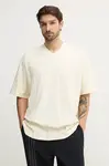 Bavlněné tričko adidas Originals FRONT ST TEE béžová barva, JD0912