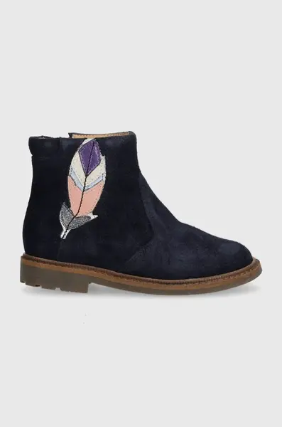 Dětské semišové boty Pom D'api SISTER FEATHER