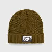 Čepice Jack Wolfskin zelená barva, z husté pleteniny