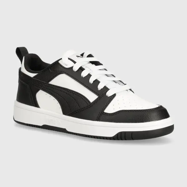 Dětské sneakers boty Puma Rebound V6 Lo Jr bílá barva