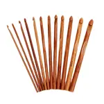 12Pcs Carbonized Bamboo Knitting Needles