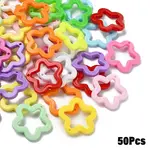 50Pcs Opaque Acrylic Pendants