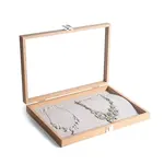 Rectangle Wooden Necklaces Presentation Boxes