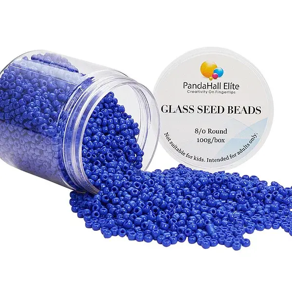 8/0 Round Glass Seed Beads
