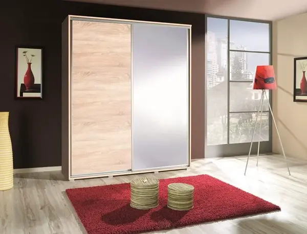 Šatní skříň Penelopa Barva korpusu: Dub - sonoma, Rozměry: 155 cm