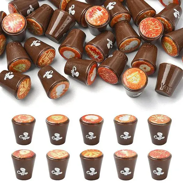 40Pcs Resin Coffee Model Ornaments