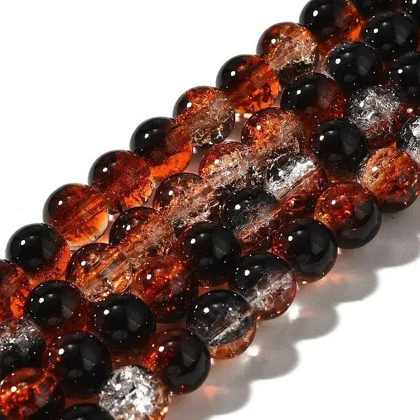 Crackle Glass Beads Strands