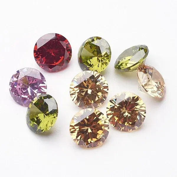 Mixed Grade A Diamond Shaped Cubic Zirconia Cabochons