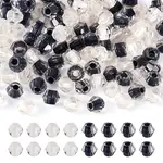 2Bags 200Pcs Transparent Glass Beads