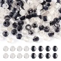 2Bags 200Pcs Transparent Glass Beads