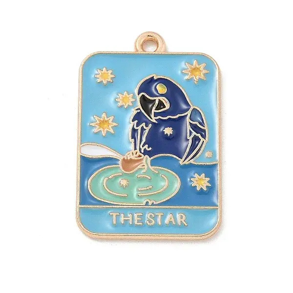 Tarot Alloy Enamel Pendants