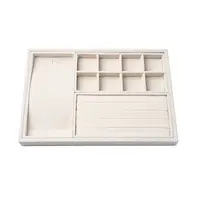 Removable Velvet Jewelry Organizer Display Trays for Earrings Necklaces Rings