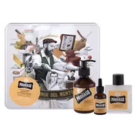PRORASO Wood & Spice Šampon na vousy 200 ml + balzám na vousy 100 ml + olej na vousy 30 ml + plechová dóza 30 ml