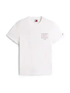 Tommy Jeans Tričko  námornícka modrá / červená / biela