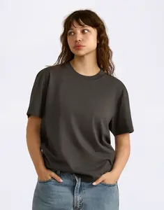 Organic Basics True Heavy Boxy Tee Slate M
