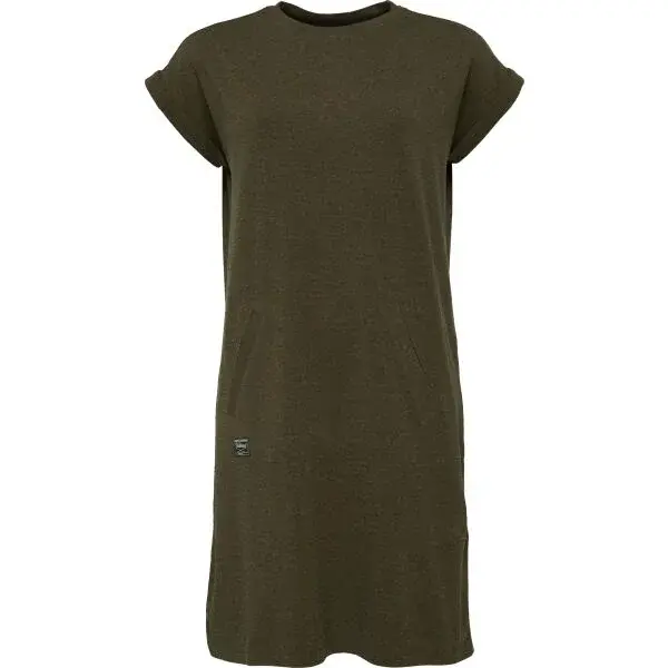 Willard VISANA Dámské letní šaty, khaki, velikost XXL