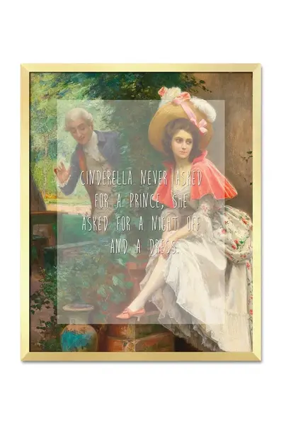 reprodukce na plátně v rámu