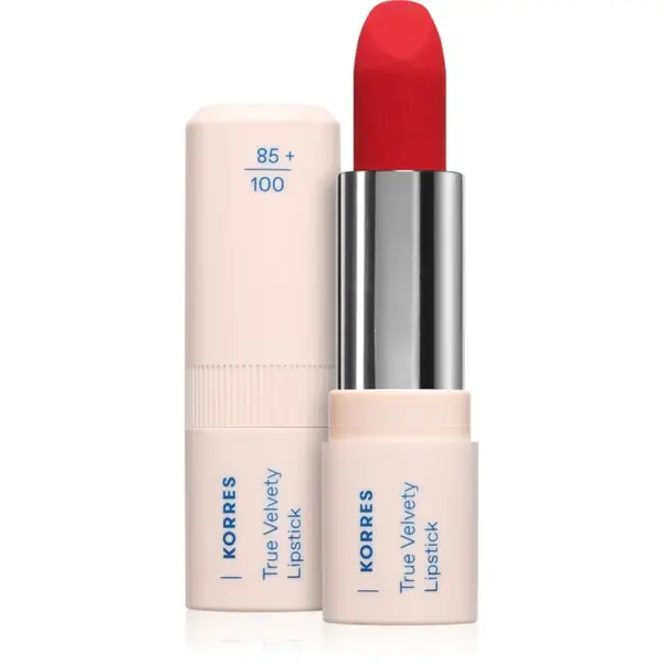 Korres True Velvety Lipstick krémová rtěnka se saténovým finišem odstín Vivid Red 3 g