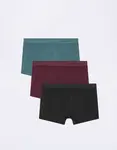Organic Basics Premium Trunks 3-pack Space Blue / Plum / Black M