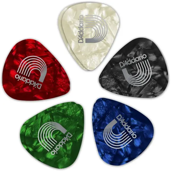 D'Addario Classic Pearl Celluloid Picks Medium