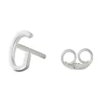 Stříbrná náušnice Design Letters