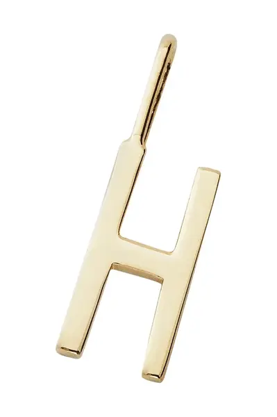 Pozlacený stříbrný přívěsek Design Letters