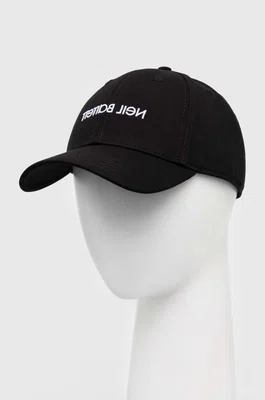 Kšiltovka Neil Barett LOGO CAP černá barva, s aplikací, PBCP320C.C9503.524