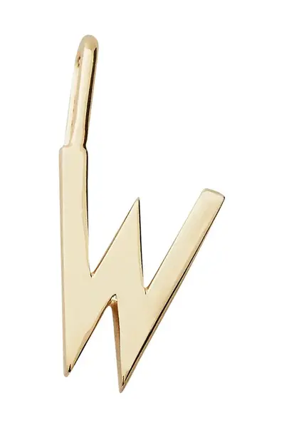 Pozlacený stříbrný přívěsek Design Letters