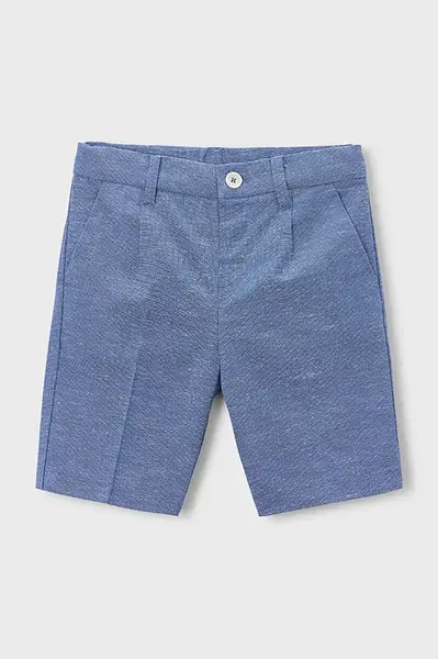 Dětské šortky s příměsí lnu Mayoral