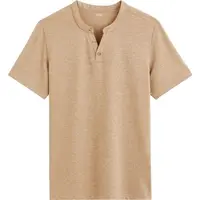 CELIO CEGETI Pánské bavlněné tričko, hnědá, velikost